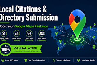 build local citations and directory submission for gmb rank