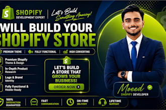 design a high converting shopify store with product research and branding