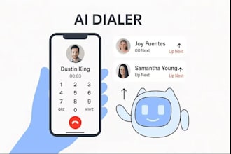 setup outbound call center, ai voice agent predictive dialer sales lead scoring