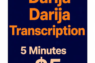 accurate moroccan darija audio transcription to text
