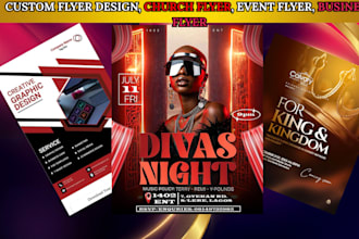 design flyer design, business flyer, church flyer, event flyer,  graphic design