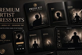 create a premium artist press kit, epk or media kit