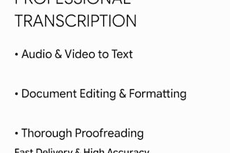 do professional turkmen transcription, translation and document editing