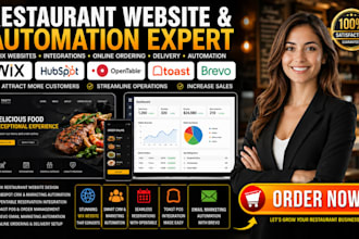 wix restaurant website hubspot opentable toast  brevo online ordering delivery