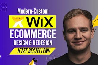 build a wix ecommerce website with high converting landing page design