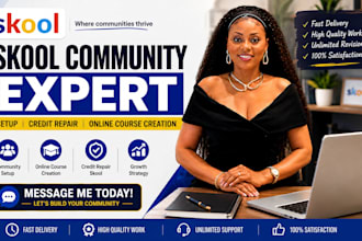 build skool community online course creation skool credit repair skool setup