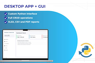 build a custom python system with gui and full crud database