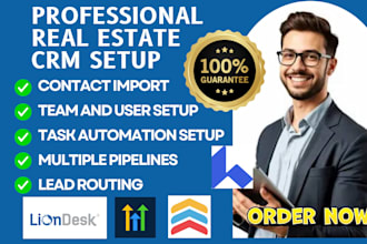 setup real estate crm follow up boss liondesk wiseagent cinc propertybase lofty