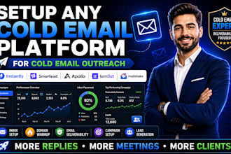 setup instantly setup any cold email marketing platform for cold email outreach