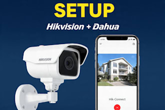 cctv camera installation  dvr nvr setup  mobile remote viewing