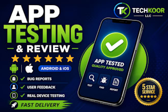 test and review your app