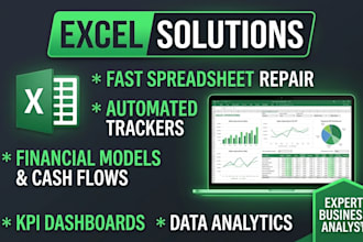 build automated business and financial excel spreadsheets