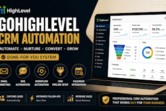 set up gohighlevel crm workflow automation email marketing and sms campaigns