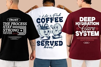 design custom streetwear t shirt logo typography t shirt design