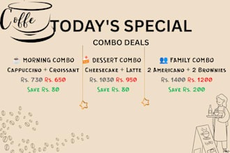 design  professional  restaurant menu in canva