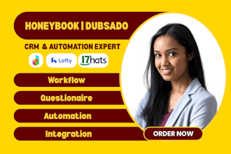 setup dubsado honeybook zapier workflow automation 17hats acuity clay com zoho