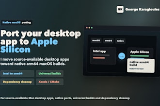port your desktop app to native apple silicon macos