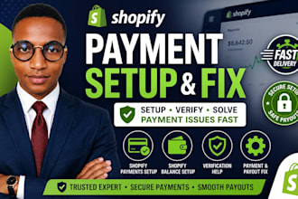 setup shopify payment, shopify balance, verify shopify payment issues
