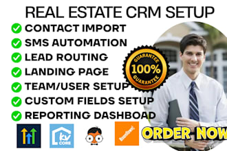 setup real estate crm kvcore real geeks sierra interactive gohighlevel boomtown