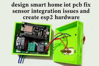 design smart home iot pcb fix sensor integration issues and create esp2 hardware