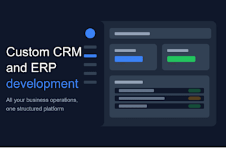 develop custom CRM software, erp and web applications