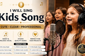produce and compose nursery rhymes kids music for children