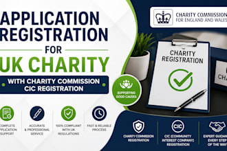 application registration for UK charity with charity commission cic registration