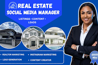 be your real estate social media manager and realtor marketer