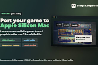 port your game app to apple silicon mac