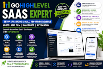 setup gohighlevel saas mode, snapshots and white label CRM gohighlevel saas