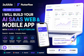 do flutterflow bubble io no code ai saas webapp development with bubble saas mvp