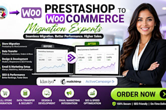 migrate prestashop to woocommerce klaviyo mailchimp activecampaign seo structure