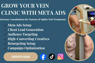 help vein clinics grow consultations and patient bookings with meta ads