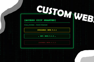 code a responsive, modern website