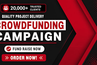 crowdfunding promotion for kickstarter, indiegogo, and gofundme campaigns