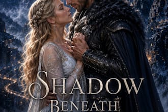 design a paranormal romance book cover for KDP
