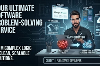 be your expert python full stack developer and custom software problem solver