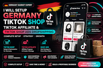 setup germany uk tiktok shop fix tik tok dropshipping  marketing tiktok shop ads