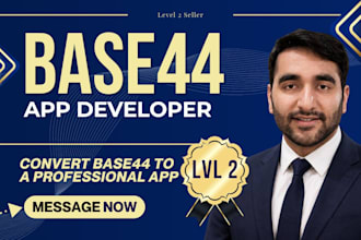 convert your base 44 app to the real app, website