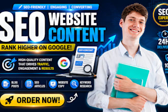 write seo website content, informative blog post, educational article writer
