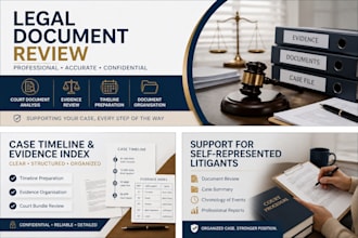 provide legal document review and litigation support