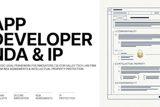 write an airtight nda and confidentiality agreement to protect your app