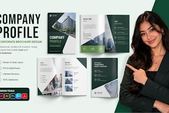 design a professional company profile design and corporate brochure