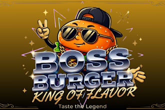 design a professional cartoon mascot logo for your business