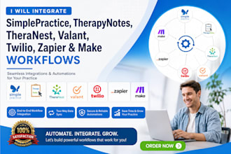 integrate simplepractice therapynotes theranest valant twilio zapier workflows