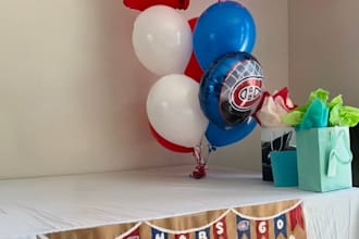 create a personalized hand painted banner for events