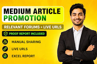 do organic medium article promotion medium followers to increase engagements