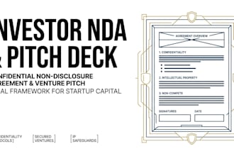 write a strict investor confidentiality agreement and startup nda