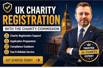 register your UK charity with the charitycommission and prepare your application