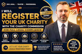 register your UK charity with the charity commission for full legal compliance